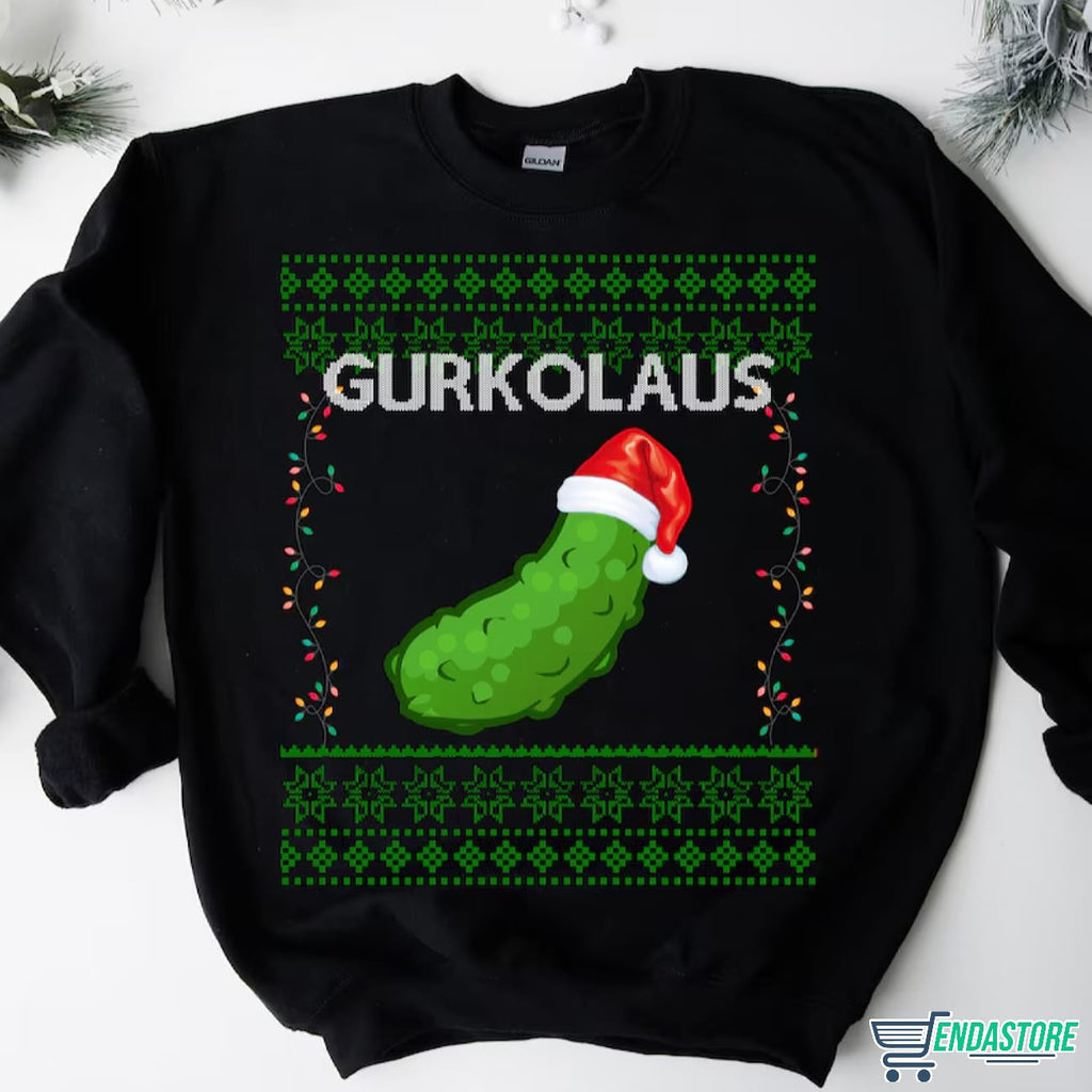 Cucumber Gurkolaus Basic Christmas Sweater - Holiday Gift product image