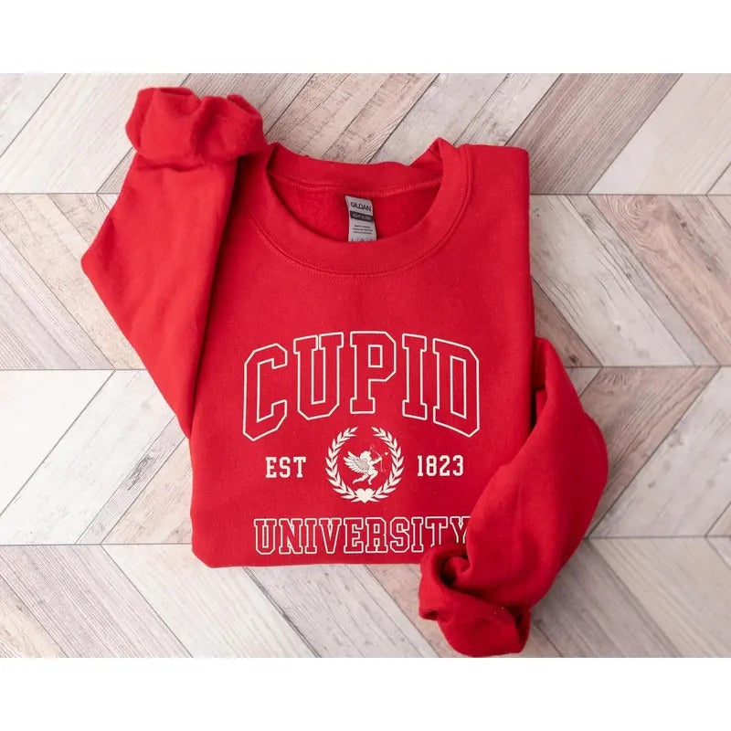 Cupid University Cute Funny College Love - Adult & Kids T-Shirts, Sweatshirts & Hoodies apparel design preview 1