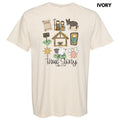 Cursive True Story Nativity Collage Comfort Colors - Adult & Kids T-Shirts, Sweatshirts & Hoodies apparel design preview 1