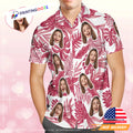 Custom Face Red Tropical Hibiscus Hawaiian - Adult & Kids T-Shirts, Sweatshirts & Hoodies apparel design preview 1