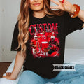Custom Football Bootleg Team Number Player Name Photo - Adult & Kids T-Shirts, Sweatshirts & Hoodies apparel design preview 1