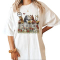Custom Horses Looking Over Fence All Watercolor Best - Adult & Kids T-Shirts, Sweatshirts & Hoodies apparel design preview 1
