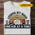 Custom Losing My Mind One Kid Time Daughter Dad - Adult & Kids T-Shirts, Sweatshirts & Hoodies apparel design preview 1