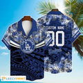 Custom MLB Flower Pattern Summer Hot LA Dodgers - Adult & Kids T-Shirts, Sweatshirts & Hoodies apparel design preview 1