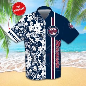 Custom Minnesota Twins Tropical Cool Hawaiian - Adult & Kids T-Shirts, Sweatshirts & Hoodies apparel design preview 1