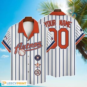 Custom Name And Number Houston Astros Baseball Cool - Adult & Kids T-Shirts, Sweatshirts & Hoodies apparel design preview 1