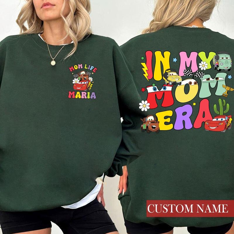 Custom Name Mama MC Que Personalized P1xar Cars 95 - Adult & Kids T-Shirts, Sweatshirts & Hoodies apparel design preview 1