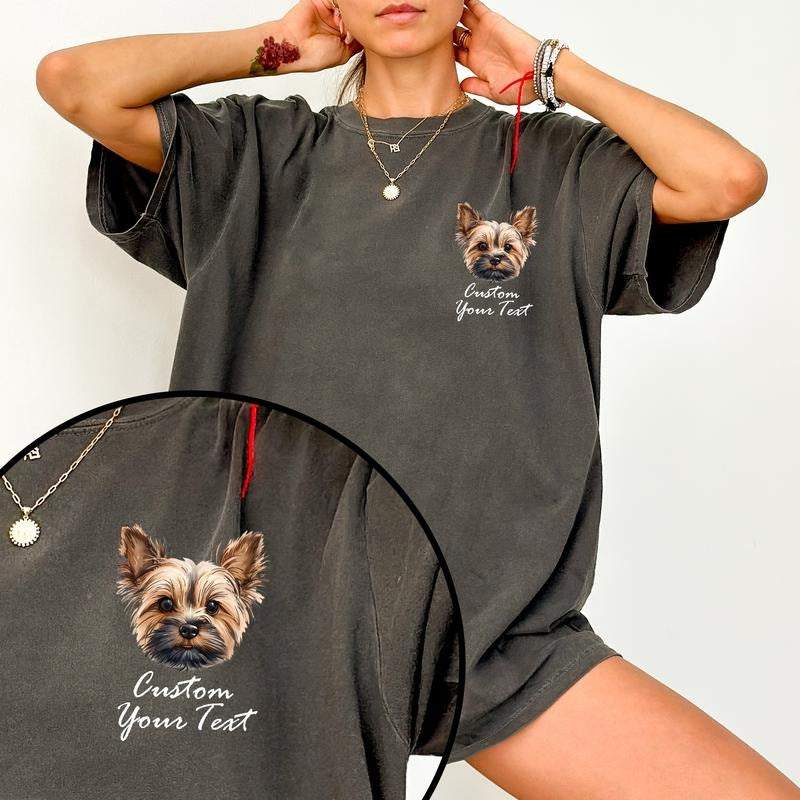 Custom Pet Comfort Colors Personalized Dog Name - Adult & Kids T-Shirts, Sweatshirts & Hoodies apparel design preview 1