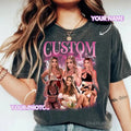 Custom Photo Bootleg Girlfriend 6 Face 90s Retro - Adult & Kids T-Shirts, Sweatshirts & Hoodies apparel design preview 1