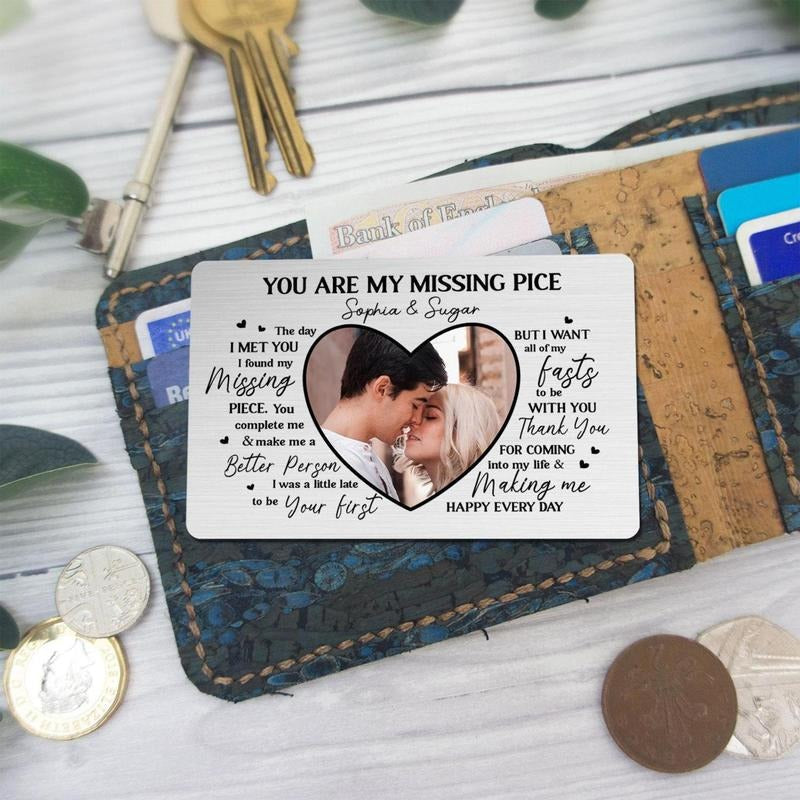 Custom Photo Wallet Metal Card Personalized Message - Adult & Kids T-Shirts, Sweatshirts & Hoodies apparel design preview 1