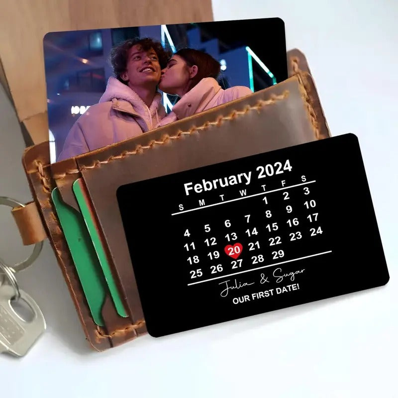 Custom Photo Wallet Metal Card Personalized Message - Adult & Kids T-Shirts, Sweatshirts & Hoodies apparel design preview 1