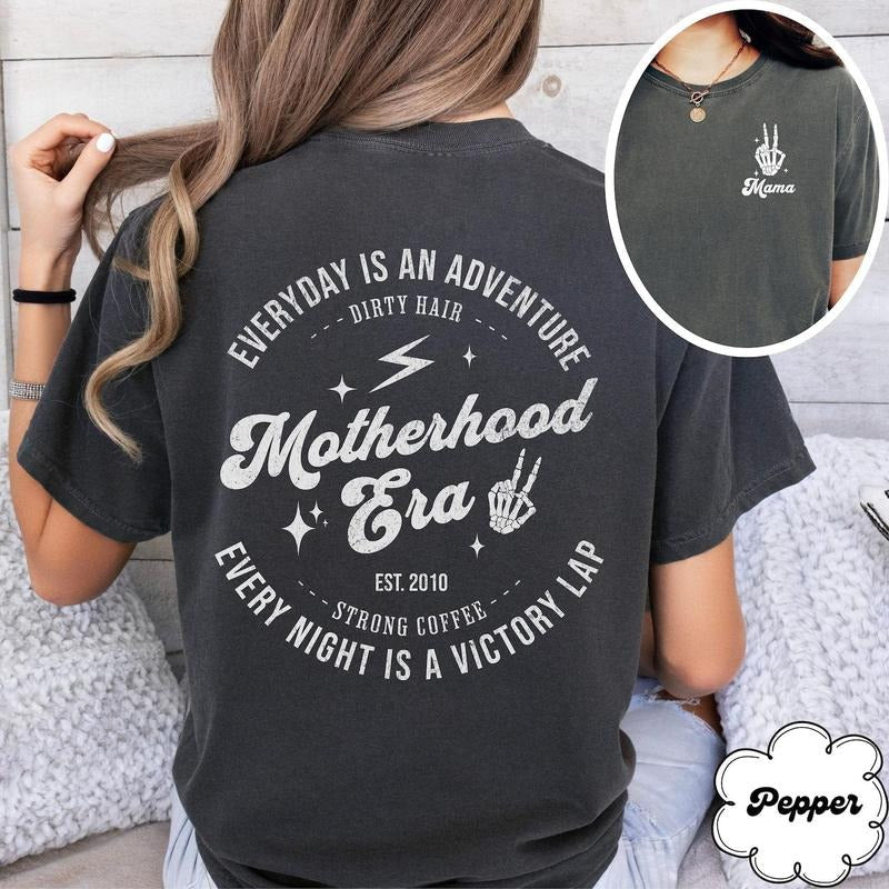 Custom Skeleton Motherhood Funny Mom Club New - Adult & Kids T-Shirts, Sweatshirts & Hoodies apparel design preview 1