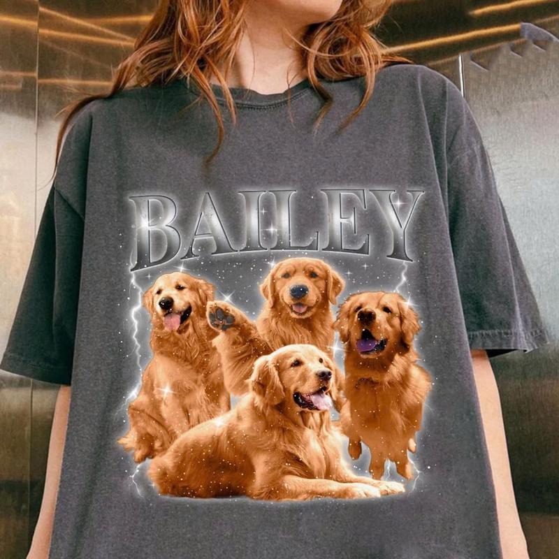 Custom Vintage Pet Personalized Dog Oversize Casual - Adult & Kids T-Shirts, Sweatshirts & Hoodies apparel design preview 1
