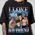 Custom Your Own Bootleg Valentine I Love My Boyfriend - Adult & Kids T-Shirts, Sweatshirts & Hoodies apparel design preview 1