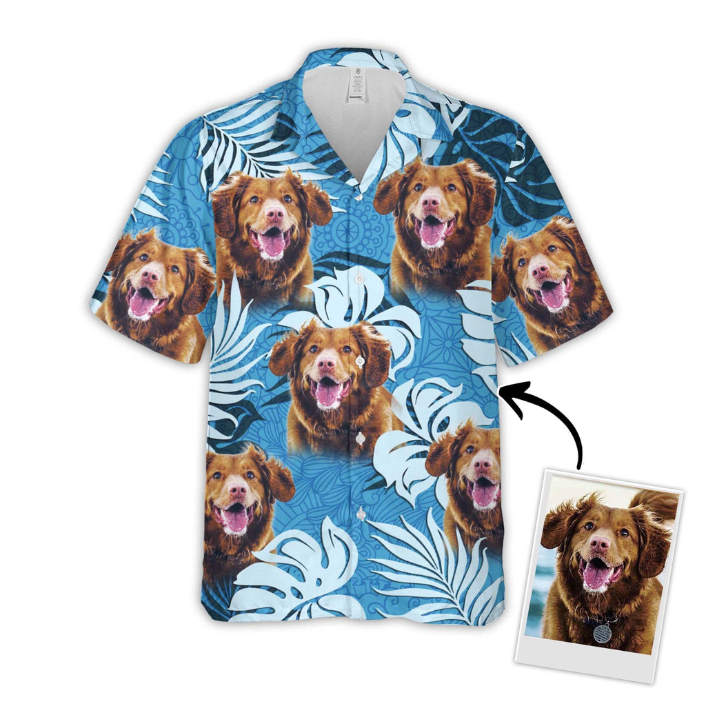 Custom Hawaiian With Pet Photo Personalized Gift For - Adult & Kids T-Shirts, Sweatshirts & Hoodies apparel design preview 1