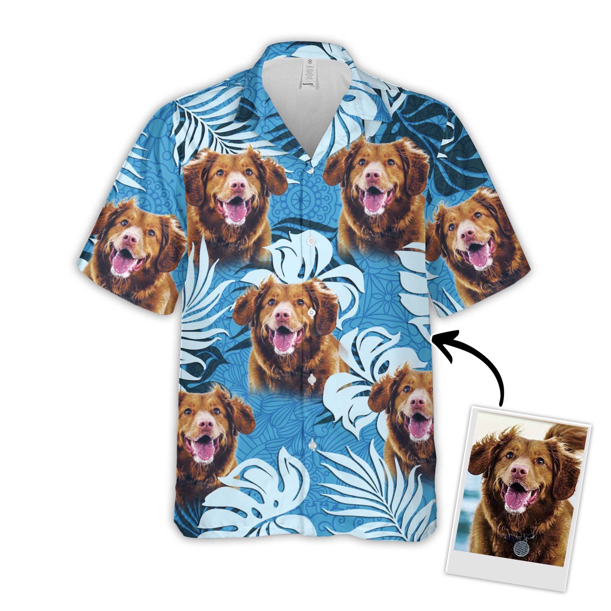 Custom Hawaiian With Pet Photo Personalized Gift For - Adult & Kids T-Shirts, Sweatshirts & Hoodies apparel design preview 1