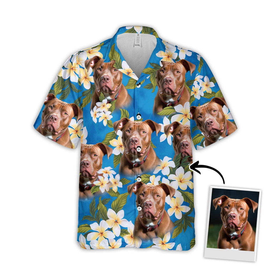 Custom Hawaiian With Pet Face Personalized Gift For - Adult & Kids T-Shirts, Sweatshirts & Hoodies apparel design preview 1