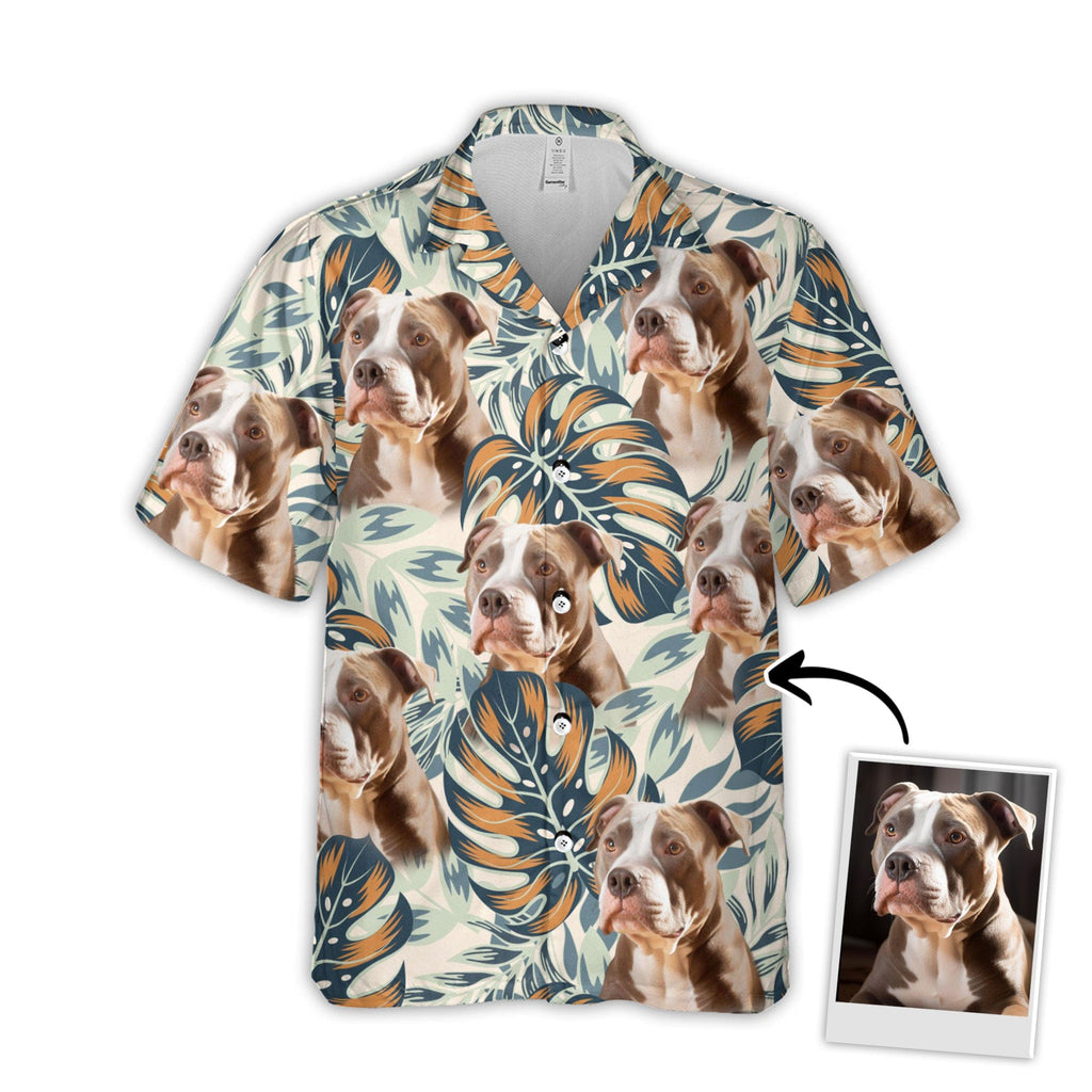 Custom Hawaiian With Pet Face Personalized Gift For - Adult & Kids T-Shirts, Sweatshirts & Hoodies apparel design preview 1