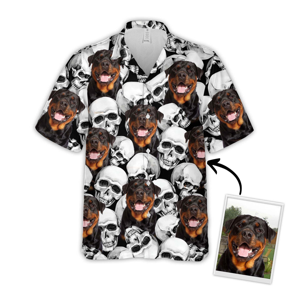 Custom Hawaiian With Pet Face Personalized Gift For - Adult & Kids T-Shirts, Sweatshirts & Hoodies apparel design preview 1
