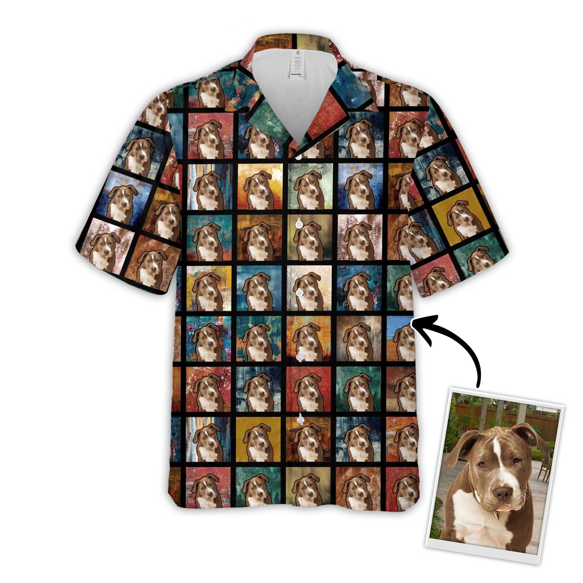 Custom Hawaiian With Pet Face Personalized Gift For - Adult & Kids T-Shirts, Sweatshirts & Hoodies apparel design preview 1