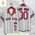 Boston Red Sox Hawaiian Customizable MLB Baseball - Adult & Kids T-Shirts, Sweatshirts & Hoodies apparel design preview 1