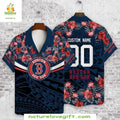 Boston Red Sox Hawaiian Custom Tropical Floral MLB - Adult & Kids T-Shirts, Sweatshirts & Hoodies apparel design preview 1
