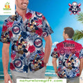 Minnesota Twins Hawaiian Custom Cartoon Baseball - Adult & Kids T-Shirts, Sweatshirts & Hoodies apparel design preview 1