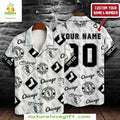 Chicago White Sox Hawaiian Custom Monochrome Logo MLB - Adult & Kids T-Shirts, Sweatshirts & Hoodies apparel design preview 1