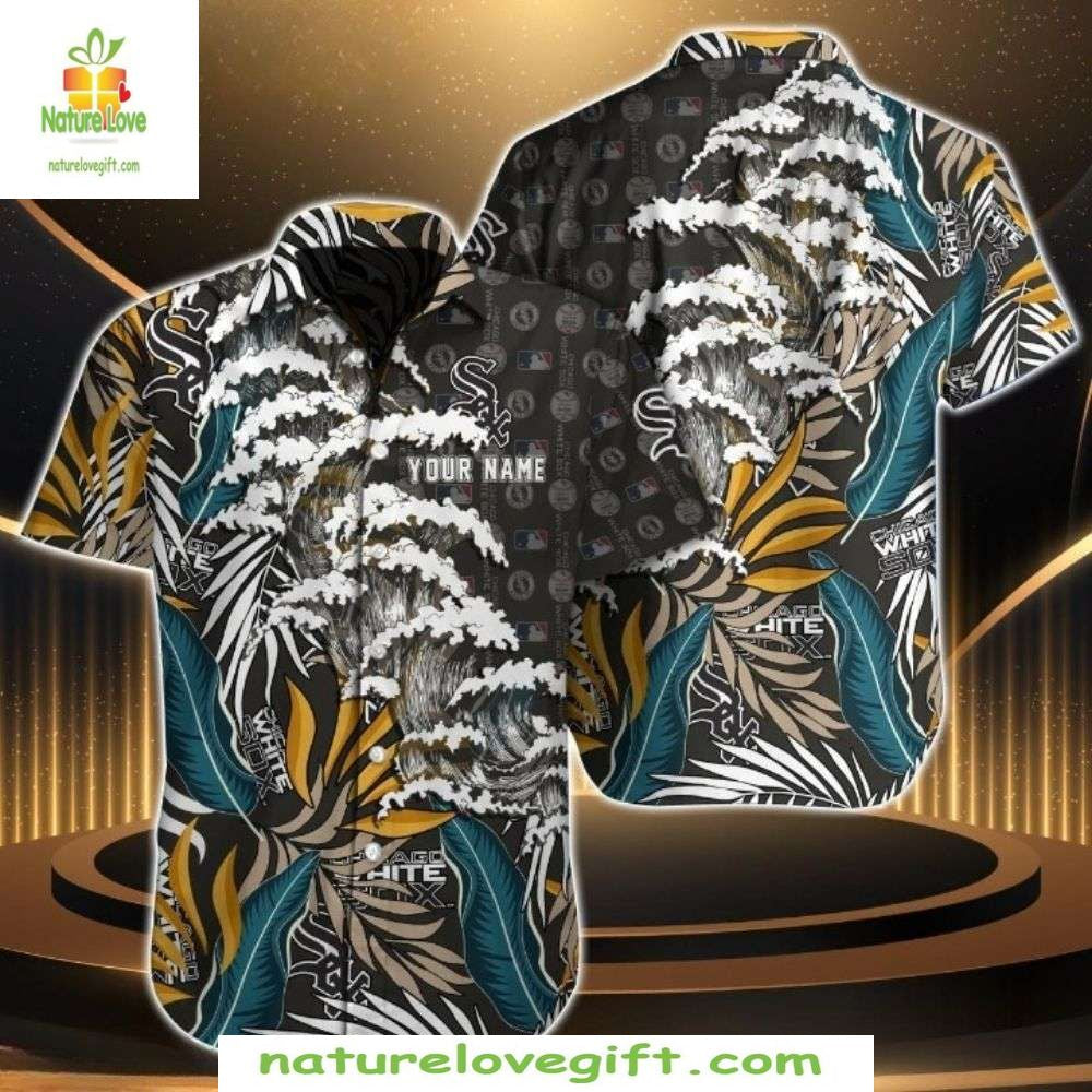 Chicago White Sox Hawaiian Customizable MLB Aloha - Adult & Kids T-Shirts, Sweatshirts & Hoodies apparel design preview 1