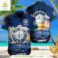 Seattle Mariners Hawaiian Customizable Sunset - Adult & Kids T-Shirts, Sweatshirts & Hoodies apparel design preview 1