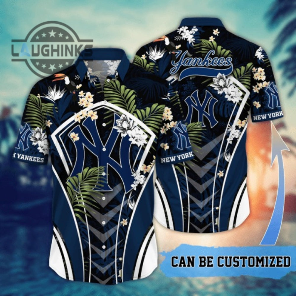 Customized New York Yankees Mlb Flower Summer - Adult & Kids T-Shirts, Sweatshirts & Hoodies apparel design preview 1