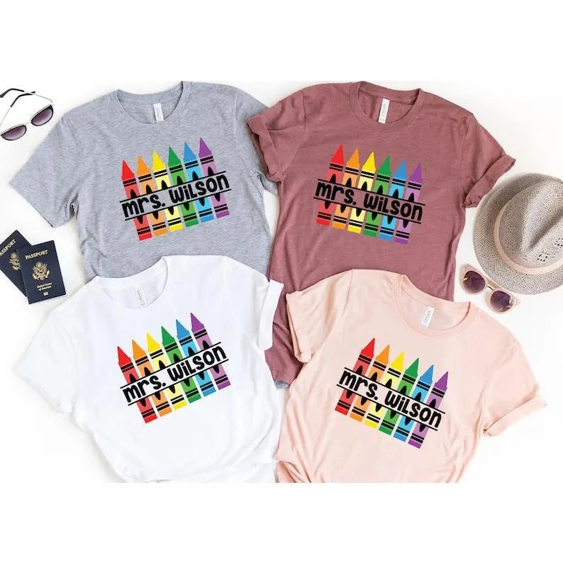 Customized Teacher Back School Kindergarten Teaching - Adult & Kids T-Shirts, Sweatshirts & Hoodies apparel design preview 1