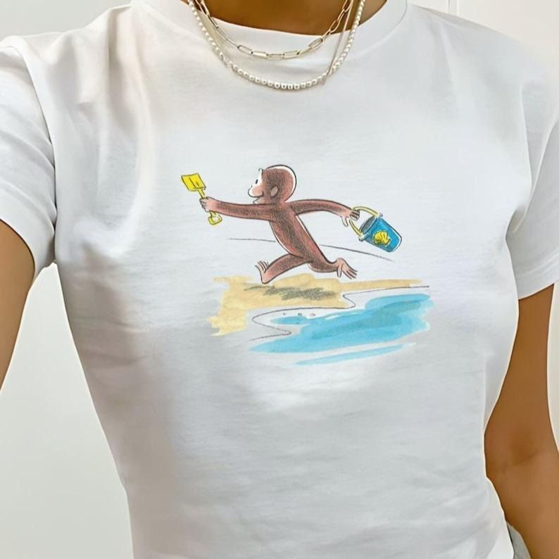 Cute Beach Baby Coastal Girl Tropical Summer Coquette - Adult & Kids T-Shirts, Sweatshirts & Hoodies apparel design preview 1
