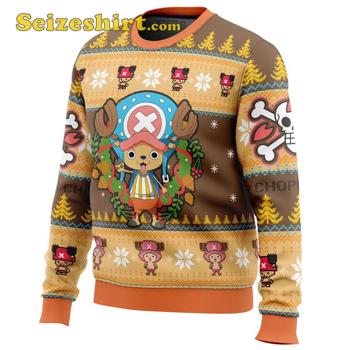 Cute Tony Chopper One Piece Ugly Christmas Sweater - Holiday Gift product image 2