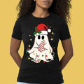 Cute Ghost Tree Cake Merry Happy New Year - Adult & Kids T-Shirts, Sweatshirts & Hoodies apparel design preview 1