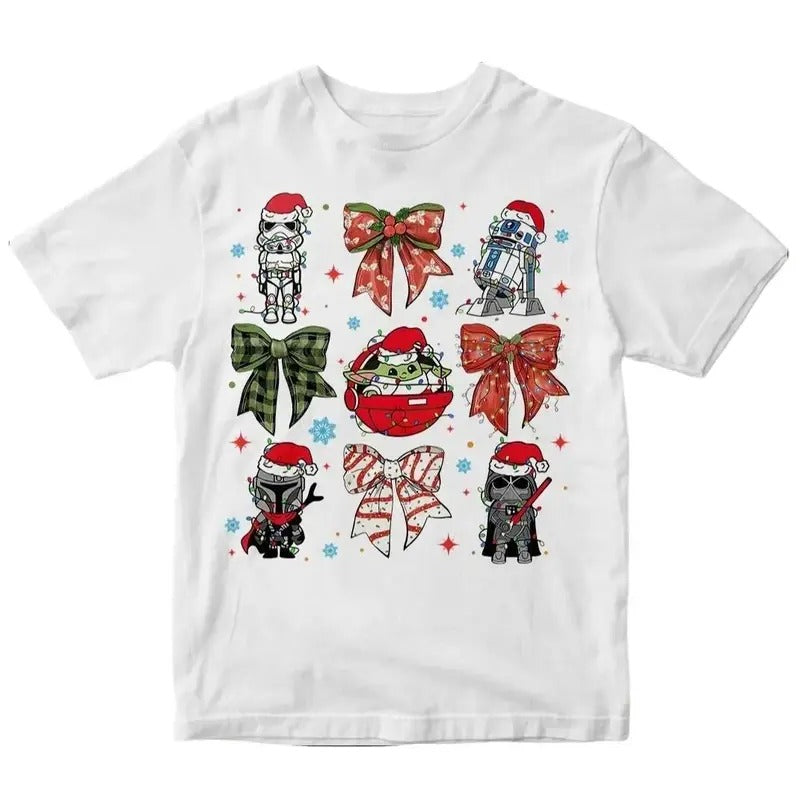Cute Coquette Bows Cartoon Merry - Adult & Kids T-Shirts, Sweatshirts & Hoodies apparel design preview 1