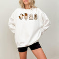 Cute Ghost Floral Halloween Retro Spooky Season - Adult & Kids T-Shirts, Sweatshirts & Hoodies apparel design preview 1