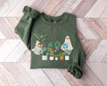 Cute Ghost Plant Lady Halloween Lover Funny Fall - Adult & Kids T-Shirts, Sweatshirts & Hoodies apparel design preview 1