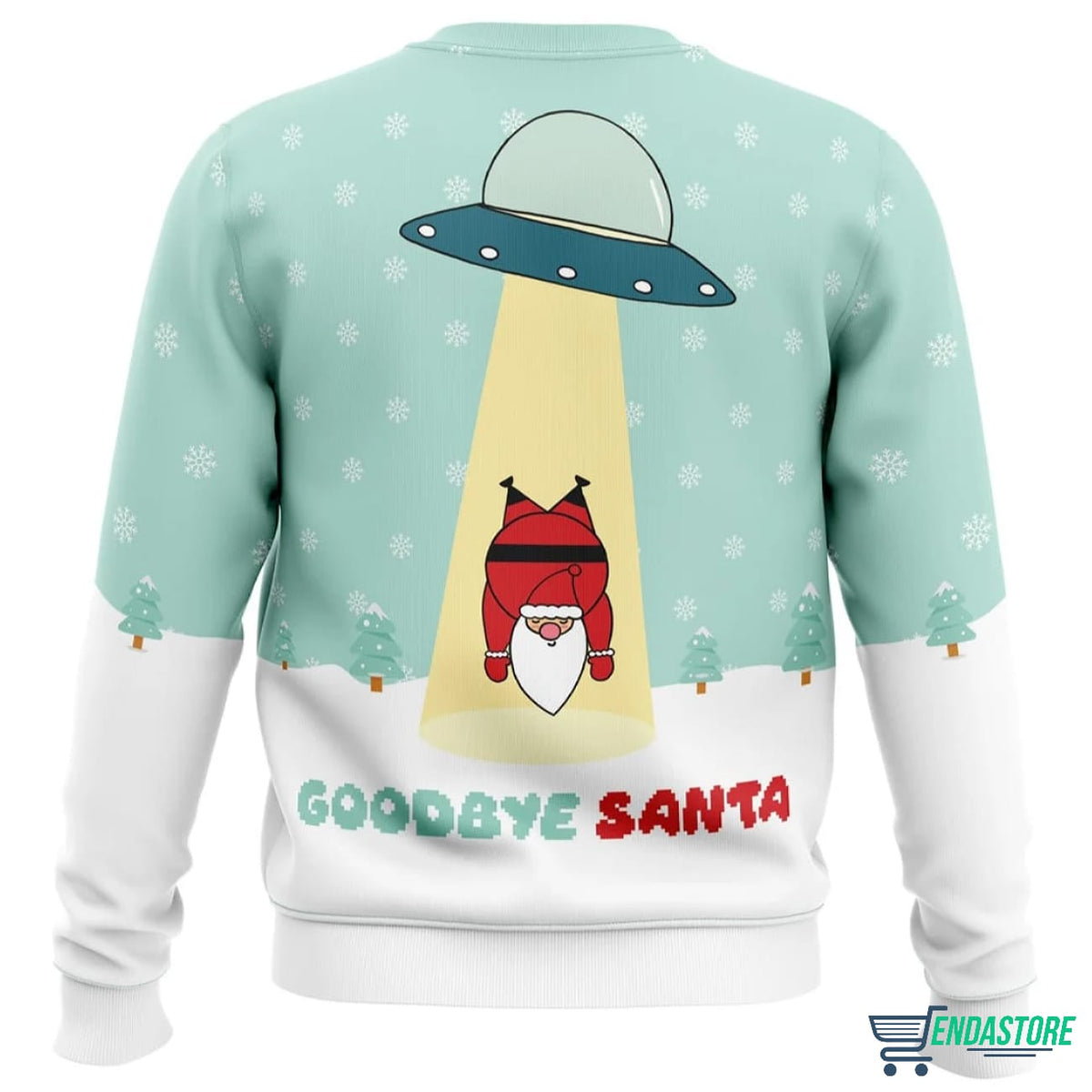 Cute Goodbye Santa 3D Ugly Christmas Sweater - Holiday Gift product image 2