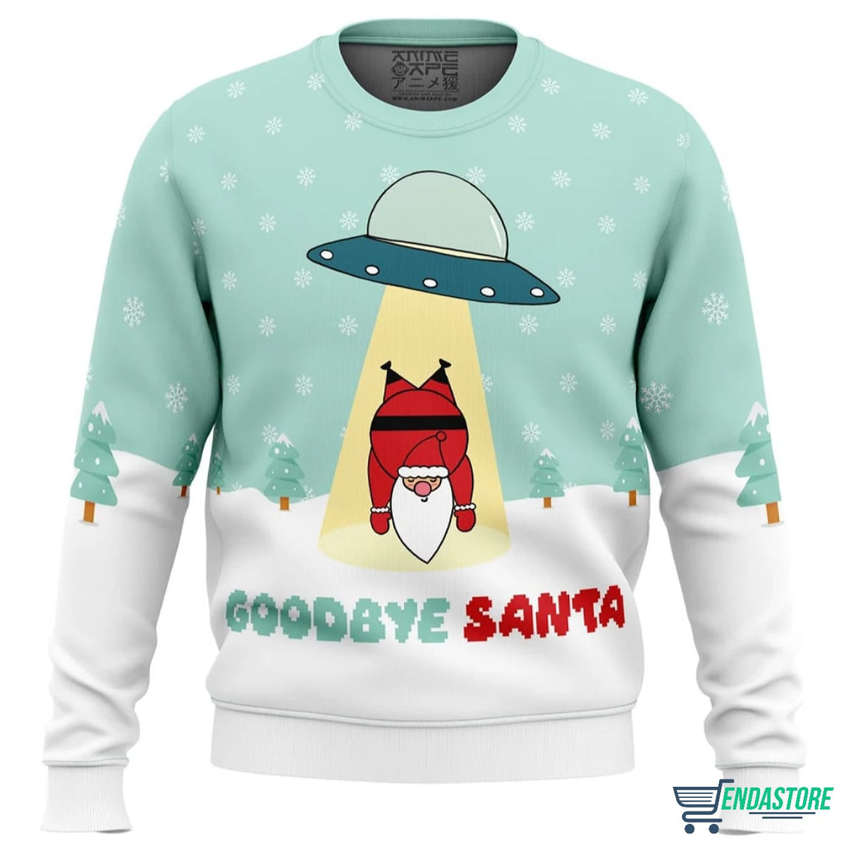 Cute Goodbye Santa 3D Ugly Christmas Sweater - Holiday Gift product image