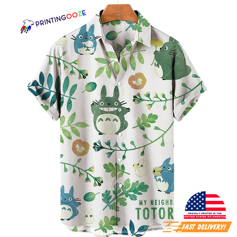 Cute My Neighbor Totoro Aloha Hawaiian - Adult & Kids T-Shirts, Sweatshirts & Hoodies apparel design preview 1