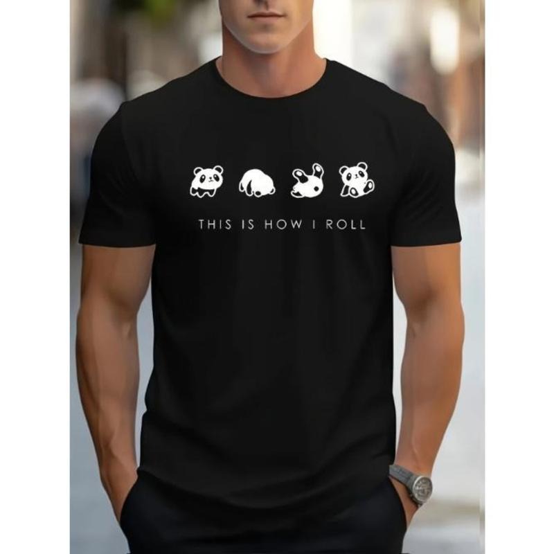 Cute Panda Bears Print Casual Short Sleeve Summer - Adult & Kids T-Shirts, Sweatshirts & Hoodies apparel design preview 1