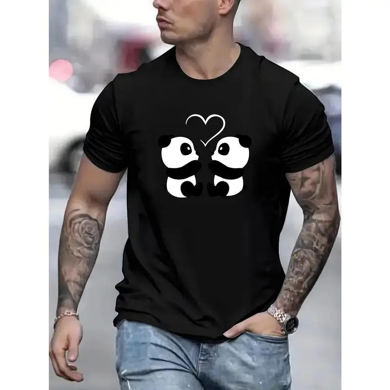 Cute Pandas Pattern Print Comfy Breathable New Casual - Adult & Kids T-Shirts, Sweatshirts & Hoodies apparel design preview 1