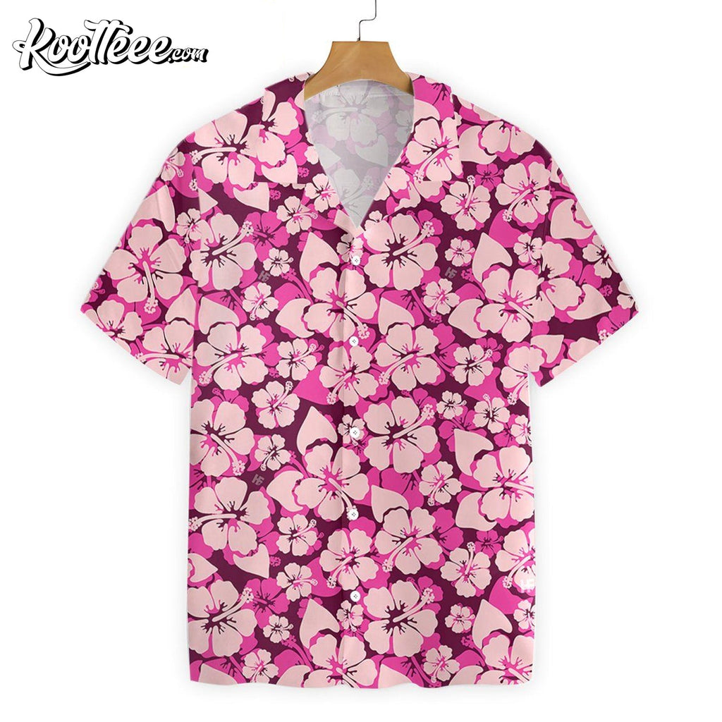 Cute Pink Flower Trending Hawaiian - Adult & Kids T-Shirts, Sweatshirts & Hoodies apparel design preview 1