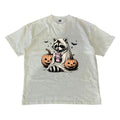 Cute Raccoon Ghost Halloween Retro Spooky Season MW - Adult & Kids T-Shirts, Sweatshirts & Hoodies apparel design preview 1