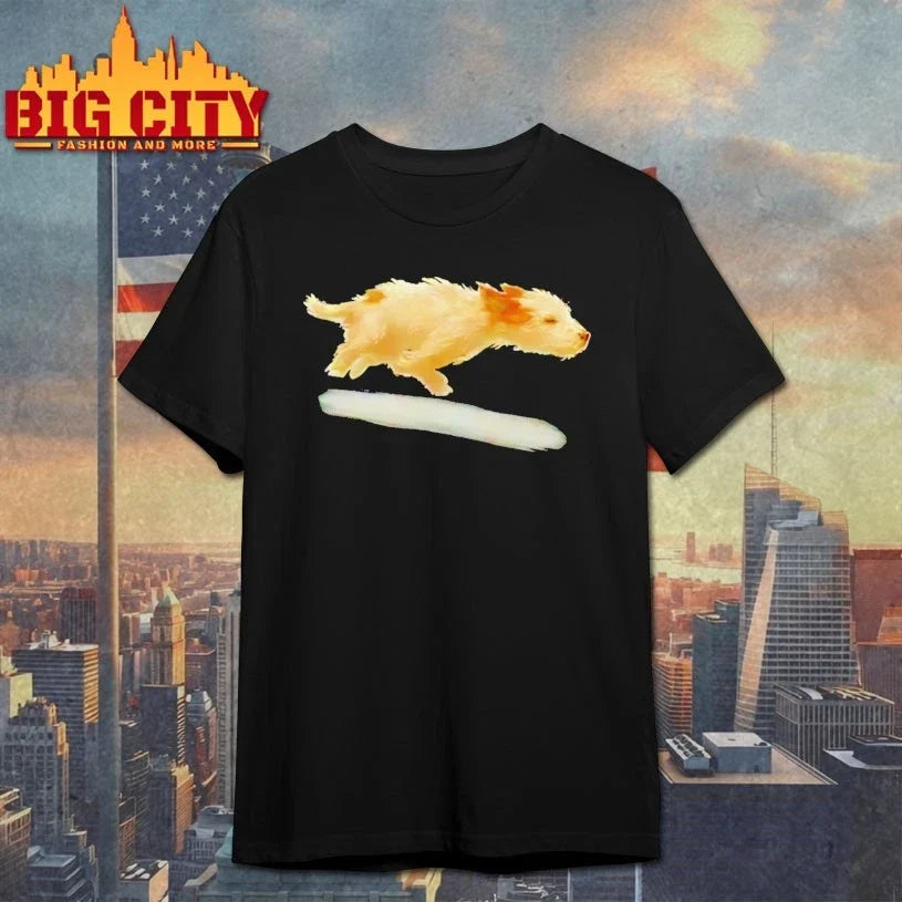 Cute Running Dog Art Print - Adult & Kids T-Shirts, Sweatshirts & Hoodies apparel design preview 1