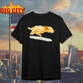 Cute Running Dog Art Print - Adult & Kids T-Shirts, Sweatshirts & Hoodies apparel design preview 1