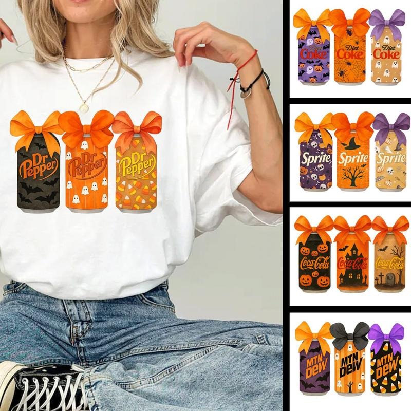 Cute Soda Bow Halloween Dr P3pp3r Casual Top Various - Adult & Kids T-Shirts, Sweatshirts & Hoodies apparel design preview 1