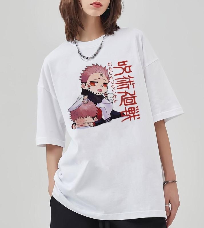 Cute Sukuna Itadori Yuji Chibi Art Anime Ryomen Manga - Adult & Kids T-Shirts, Sweatshirts & Hoodies apparel design preview 1