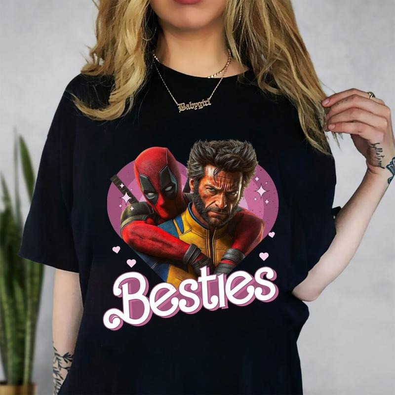 Cute Superhe.Ro Duo Besties Forever Vintage 90s Comic - Adult & Kids T-Shirts, Sweatshirts & Hoodies apparel design preview 1